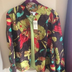 Coldwater Creek silk jacket and sleeveless tank top.